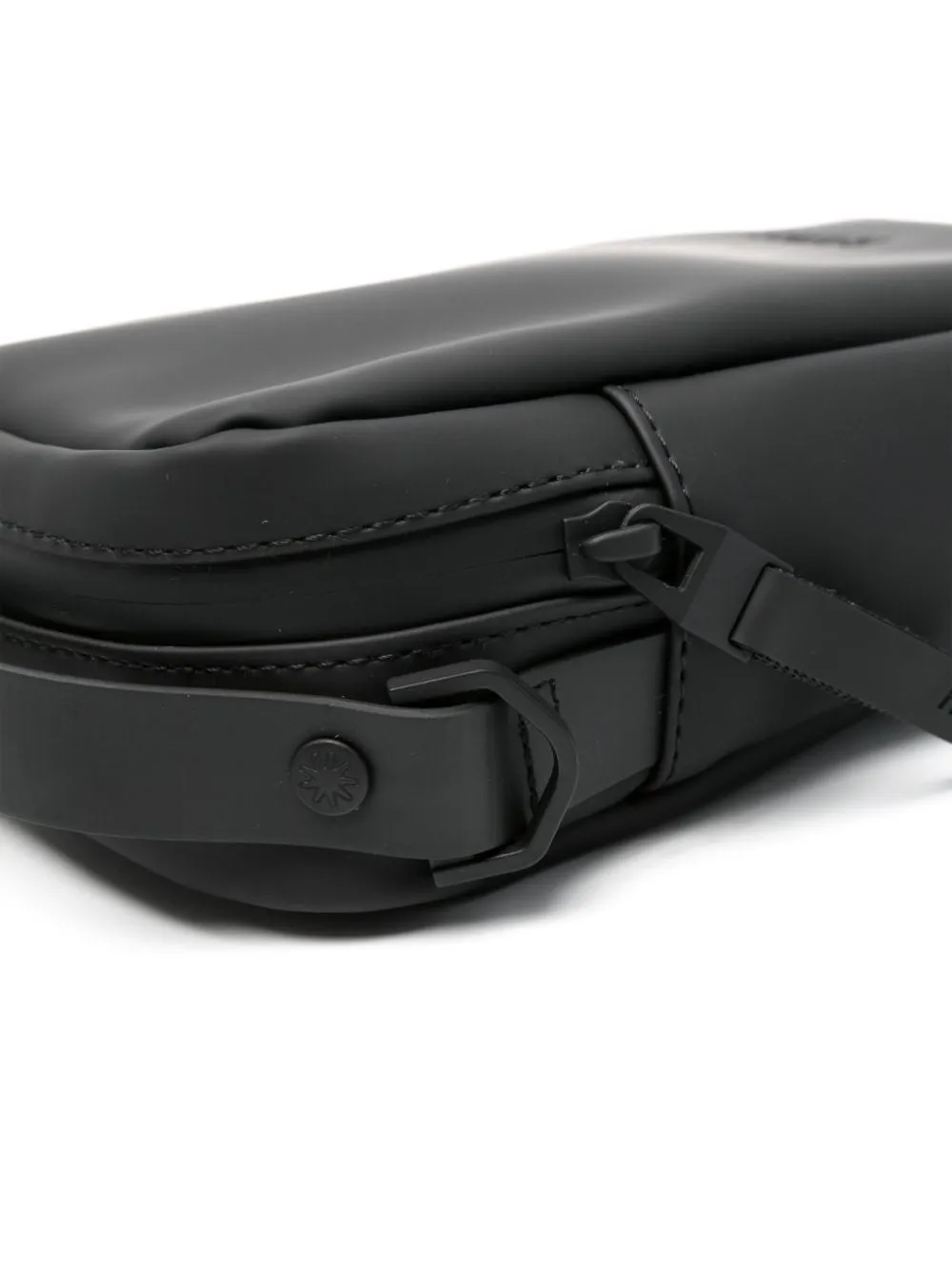 Reporter logo-debossed messenger bag