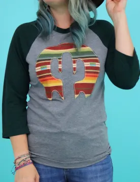 Sangria Serape Raglan Tee
