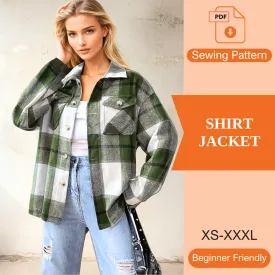 Shirt Jacket PDF Sewing Pattern