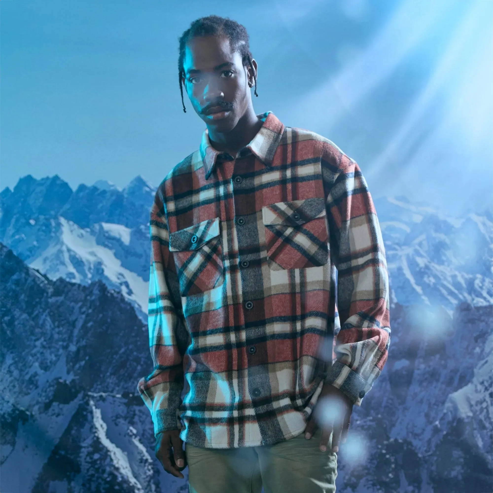 SILNT CHPTRS "Motive" Plaid Flannel Shirt