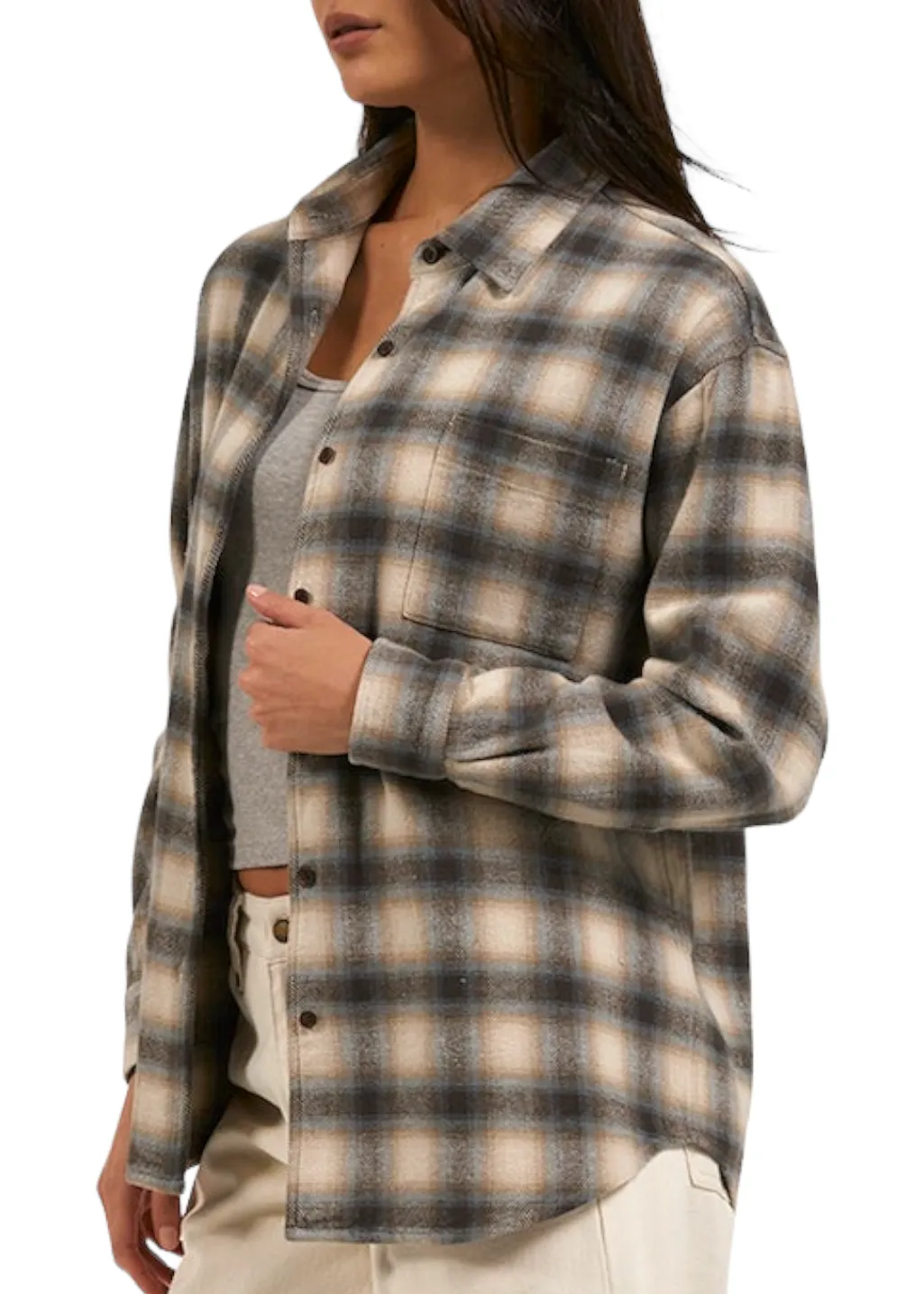 THRILLS - W' Barrio Flannel Shirt - Tarmac
