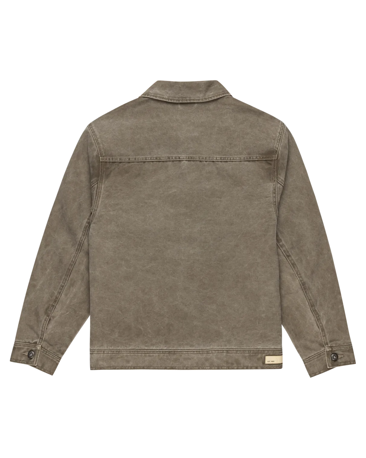 Trucker Canvas Jacket in Stone Gray