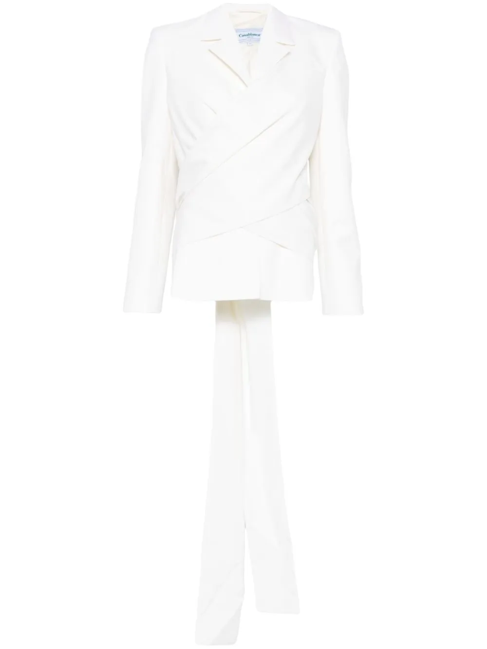 virgin wool wrap tuxedo