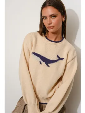 Whale Crewneck Sweater